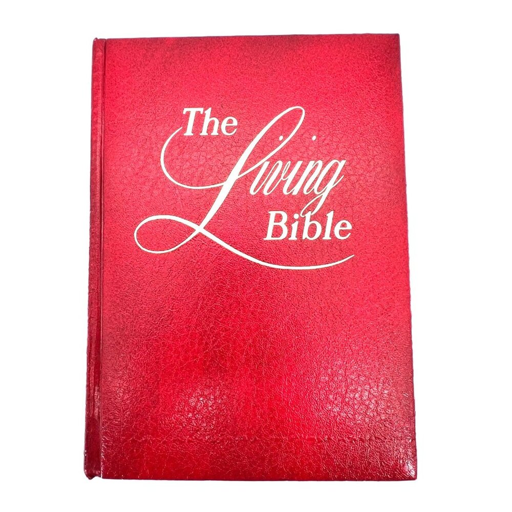 The Living Bible Holman Illustrated Edition Paraphrased Hardcover Vintage 1973